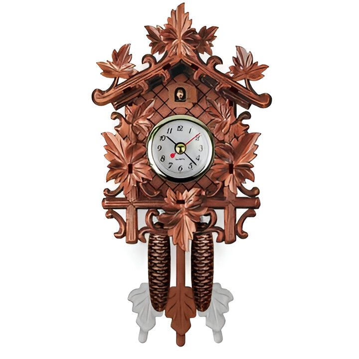 MDF Cuckoo Wall Clock with Carved-Style Details