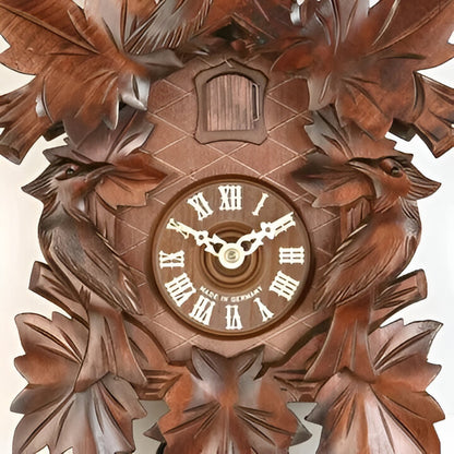MDF Cuckoo Wall Clock with Carved-Style Details