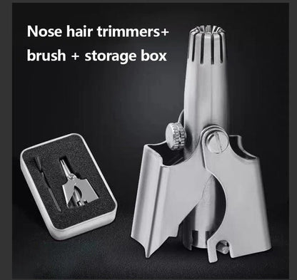 Precision Stainless Steel Nose Hair Trimmer for Gentle Grooming