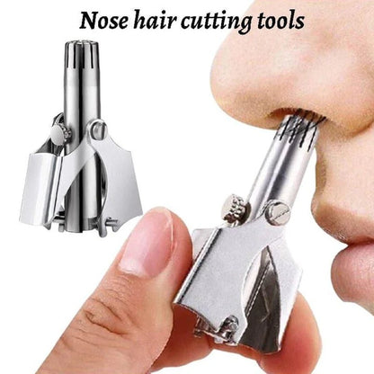 Precision Stainless Steel Nose Hair Trimmer for Gentle Grooming