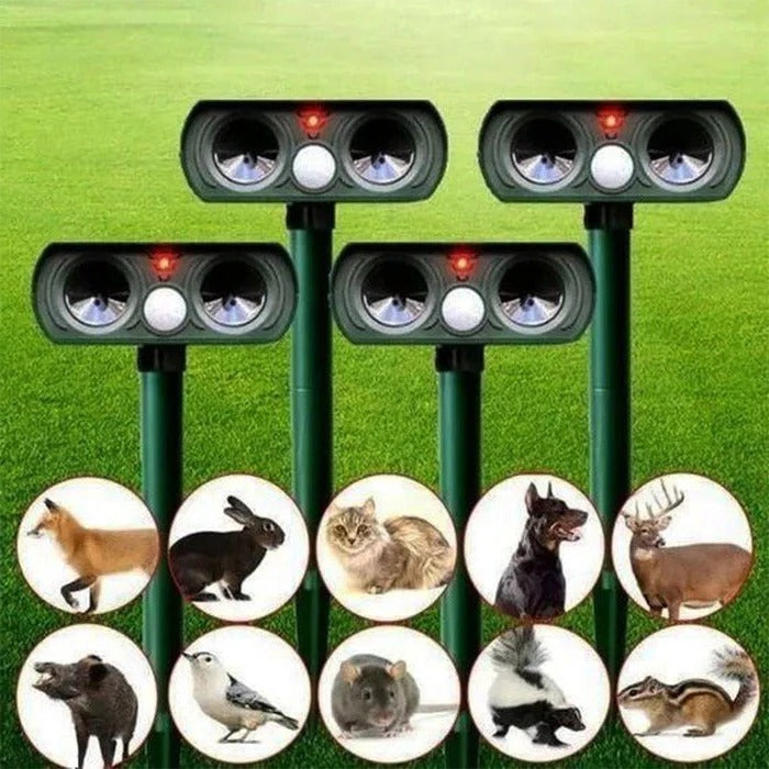 Infrared Motion Activated Solar Animal Repeller for Garden Protection