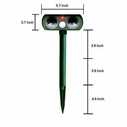 Infrared Motion Activated Solar Animal Repeller for Garden Protection