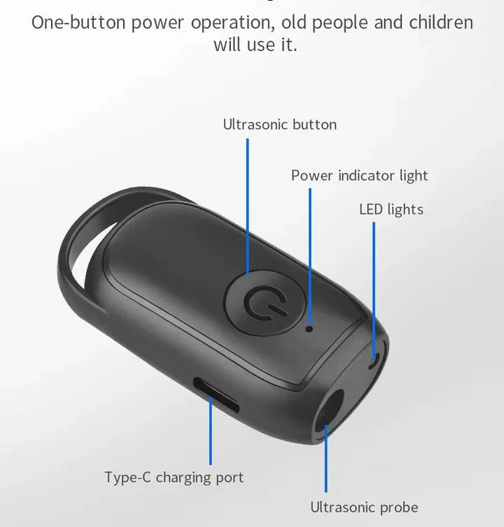 Portable Ultrasonic Dog Repellent Device for Outdoor Use