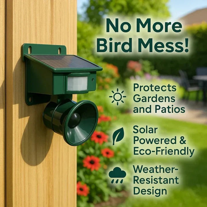 Automatic Motion Sensor Bird Repellent Device for Yard Protection