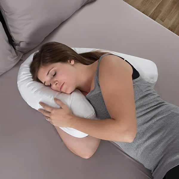 Ergonomic Side Sleeper Pillow – Soft Memory Foam with Ear Hole Support