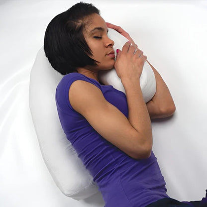 Ergonomic Side Sleeper Pillow – Soft Memory Foam with Ear Hole Support