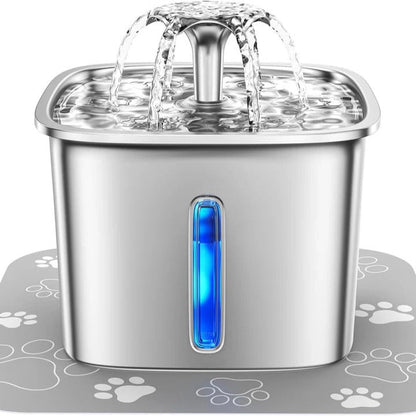 Automatic Stainless Steel Pet Water Fountain for Cats and Dogs