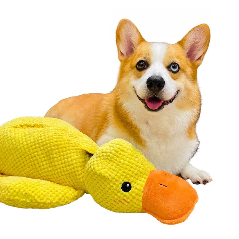 Soft Plush Duck Toy – Comforting Play Companion for Dogs
