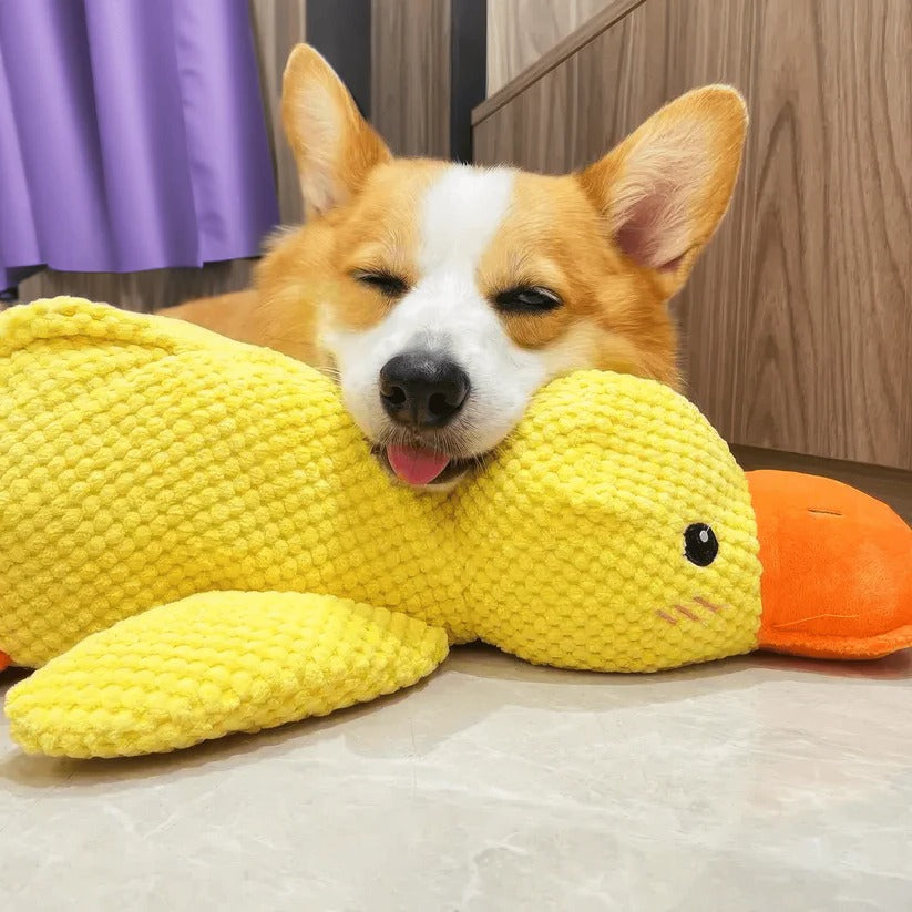 Soft Plush Duck Toy – Comforting Play Companion for Dogs