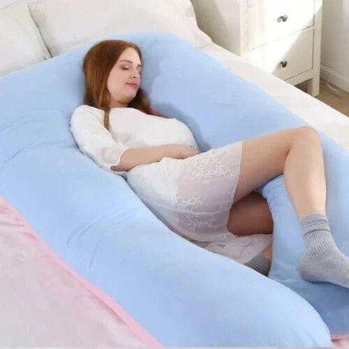 U-Shaped Body Pillow – Adjustable Full-Length Cushion for Sleep