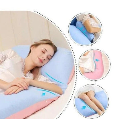 U-Shaped Body Pillow – Adjustable Full-Length Cushion for Sleep