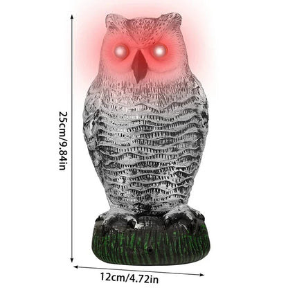 Decorative Hanging Owl Decoy – Helps Deter Birds
