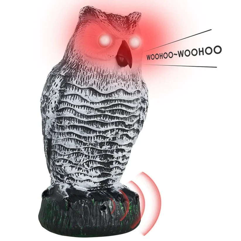 Decorative Hanging Owl Decoy – Helps Deter Birds