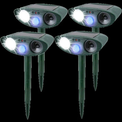 Solar-Powered Rabbit Repeller – Ultrasonic Humane Pest Deterrent