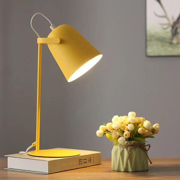 Creative Iron Pail Desk Lamp With Pastel Macaron Colors