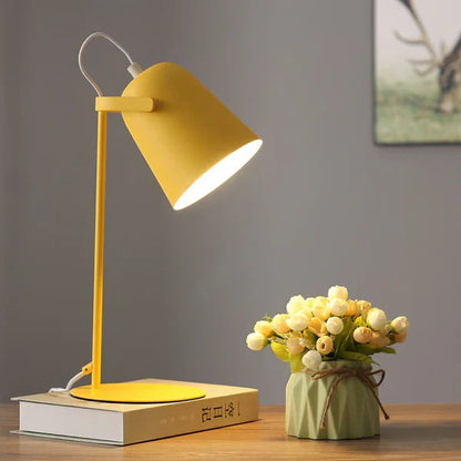 Creative Iron Pail Desk Lamp With Pastel Macaron Colors