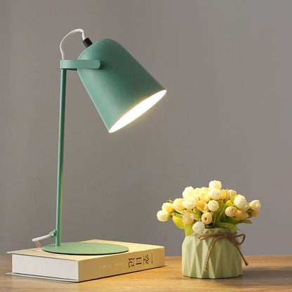 Creative Iron Pail Desk Lamp With Pastel Macaron Colors