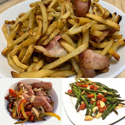 Rotating Rolling Barbecue Grill Basket With Locking Latch