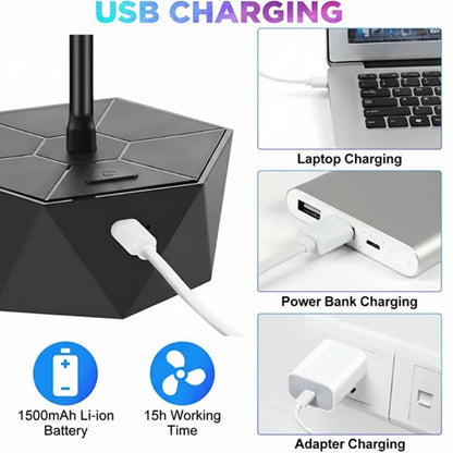Battery Powered Fly Deterrent Fan for Picnic Tables