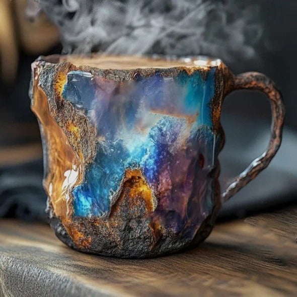 Heat Resistant Stylish Mineral Crystal Mugs For Coffee And Tea