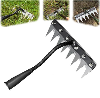 Carbon Steel Garden Weeding Rake, Hand Tool