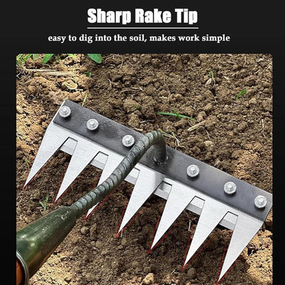 Carbon Steel Garden Weeding Rake, Hand Tool