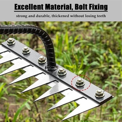 Carbon Steel Garden Weeding Rake, Hand Tool