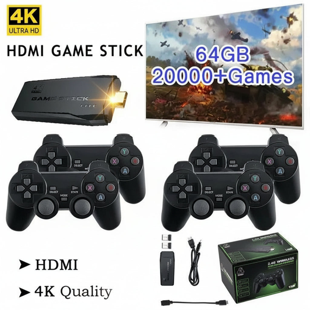 Video Game Console for TV with HDMI Support