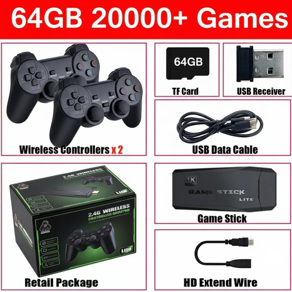 Video Game Console for TV with HDMI Support