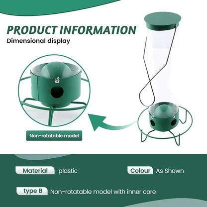 Bird Feeder with Squirrel Deterrent Features