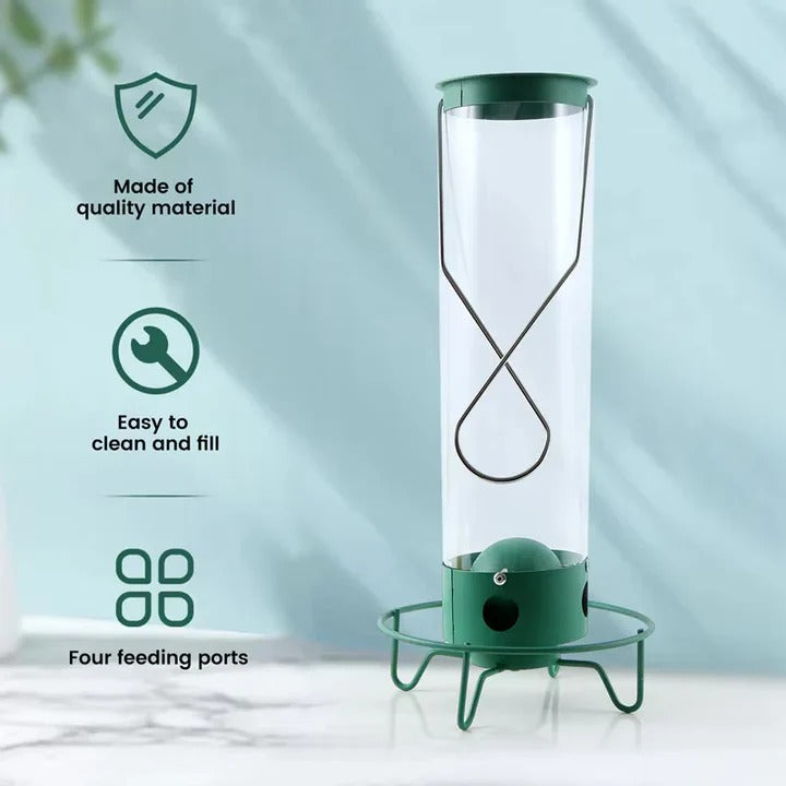 Bird Feeder with Squirrel Deterrent Features