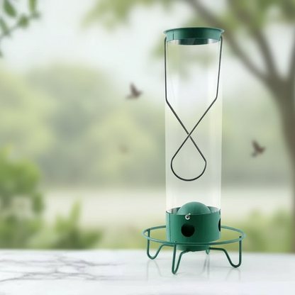 Bird Feeder with Squirrel Deterrent Features