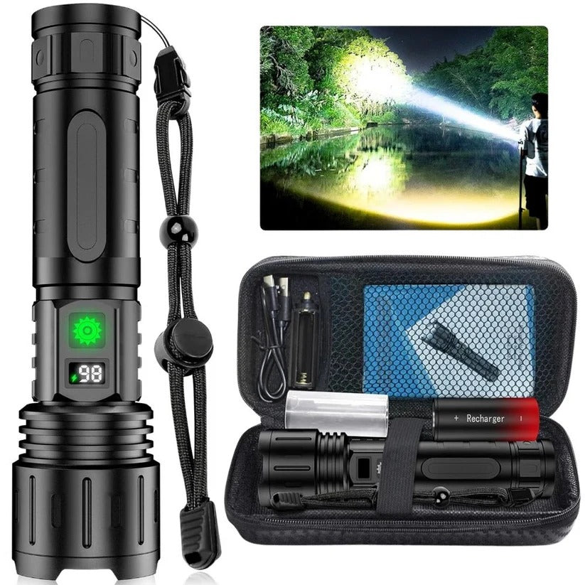 Rechargeable LED Flashlight with Multiple Light Modes