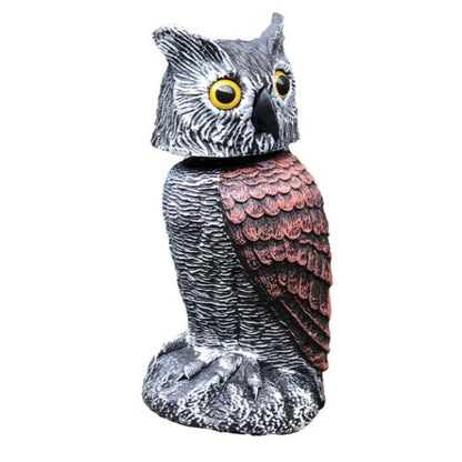Owl Decoy with Wind Activated Rotating Head, Set of 2