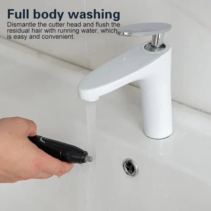 Nose and Ear Hair Trimmer with Washable Head