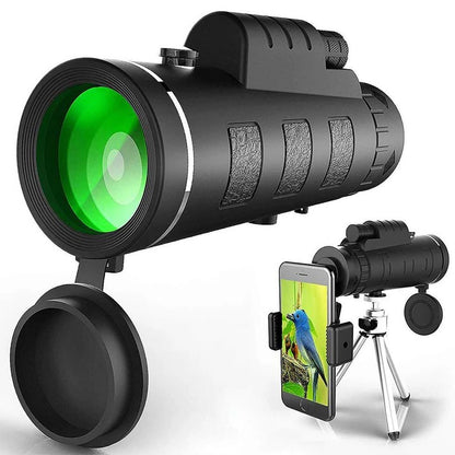 Monocular Telescope with Tripod and Phone Holder