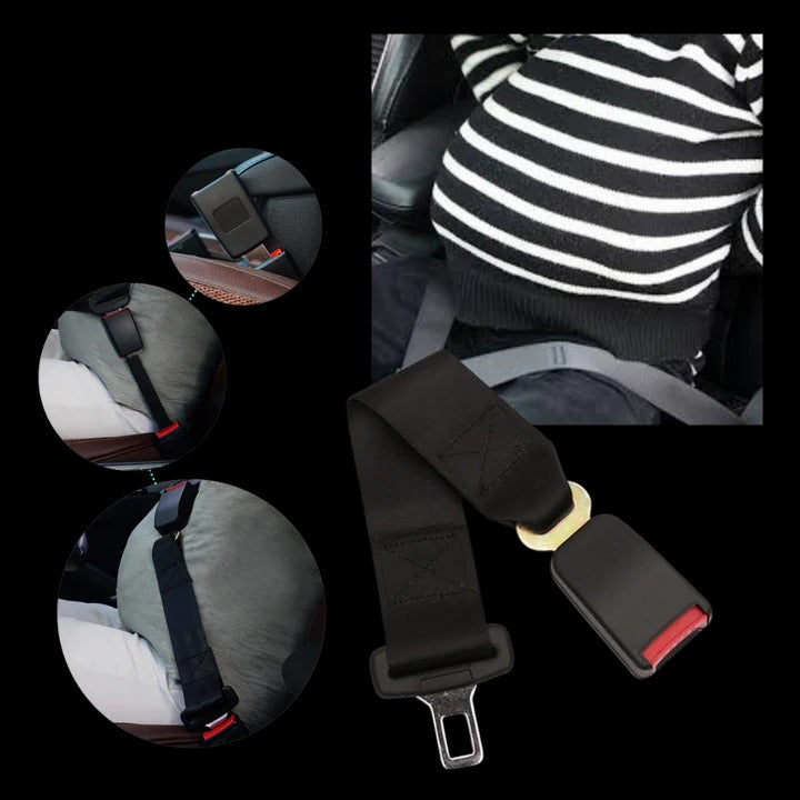 Adjustable Seat Belt Extender with Buckle Tongue Fit