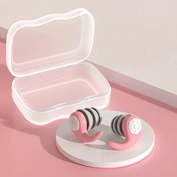 Reusable Silicone Earplugs with Storage Case