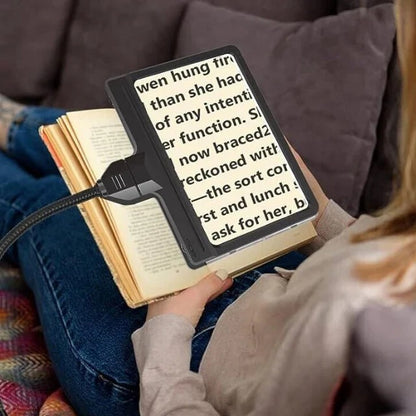 Floor Standing Magnifying Lamp with Page Lens and LED Lighting