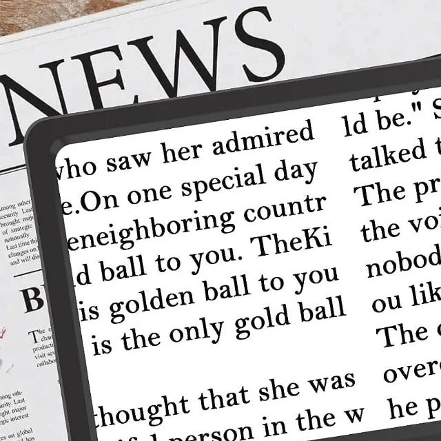 Floor Standing Magnifying Lamp with Page Lens and LED Lighting