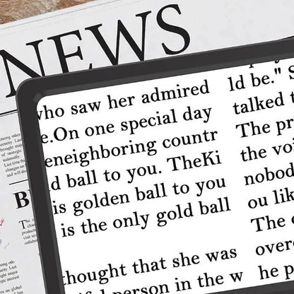 Floor Standing Magnifying Lamp with Page Lens and LED Lighting