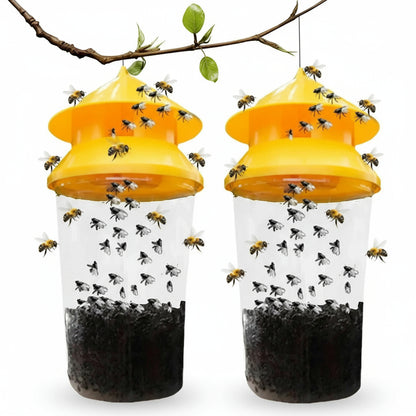 Reusable Hanging Fly Trap for Outdoor Use