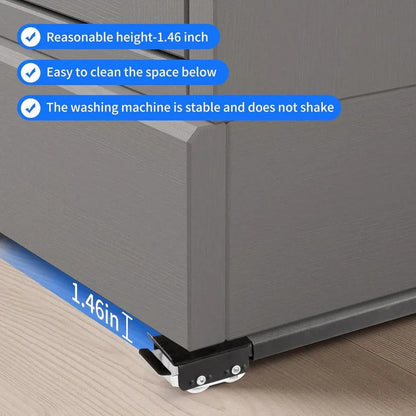 Adjustable Appliance Roller Platform with Wheeled Base