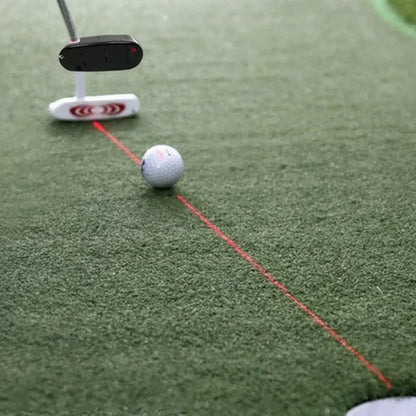 Shaft Mounted Laser Putting Guide for Golf Practice