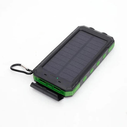 Portable Solar Power Bank With Dual USB Outputs