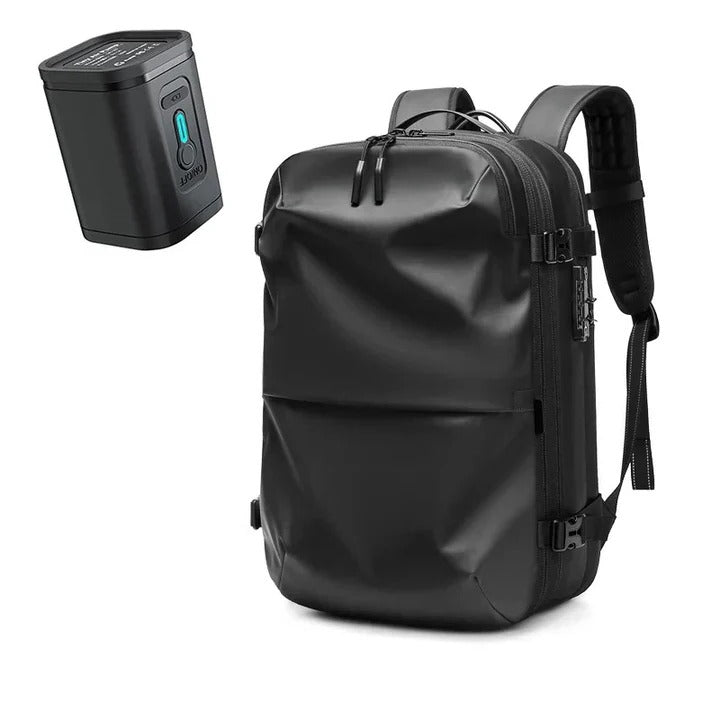 Travel Backpack With Internal Compression and Lockable Zippers
