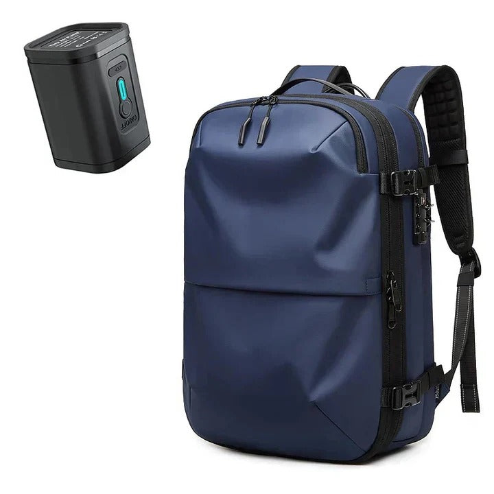 Travel Backpack With Internal Compression and Lockable Zippers