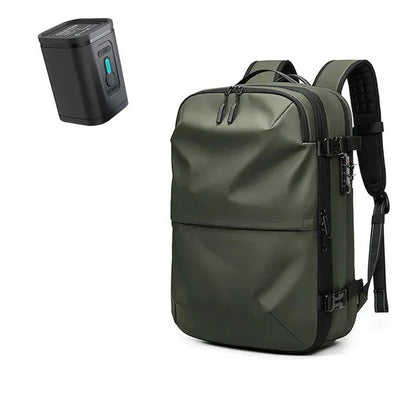 Travel Backpack With Internal Compression and Lockable Zippers