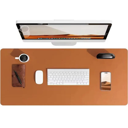 PU Leather Desk Mat With Textured Backing Surface for Workspace