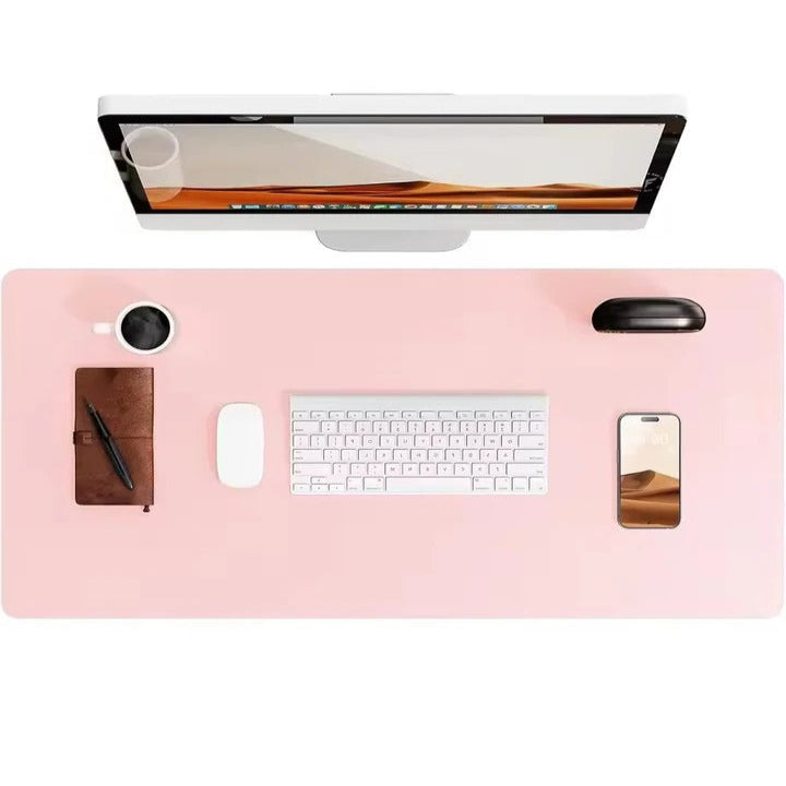 PU Leather Desk Mat With Textured Backing Surface for Workspace